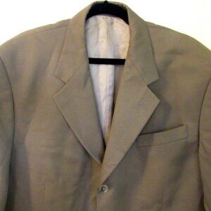 Gianni Valente Collezzione Tan Suit Jacket / Blazer, Size 44R, 100% Wool,  I425